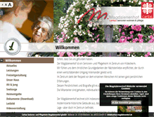 Tablet Screenshot of caritas-magdalenenhof.de